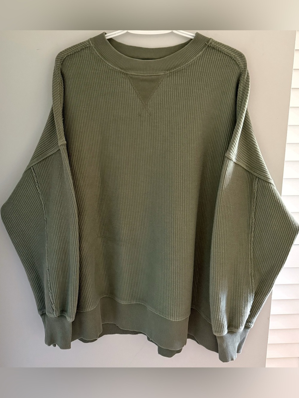Aerie Textured Crew Neck Sweatshirt S